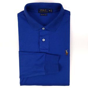 Polo Ralph Lauren Pima Soft Touch M Blue Shirt Lon